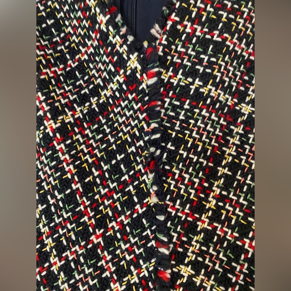 PEARL by Lela Rose Multicolor Tweed Sleeveless Tunic dress- S - Picture 5 of 14